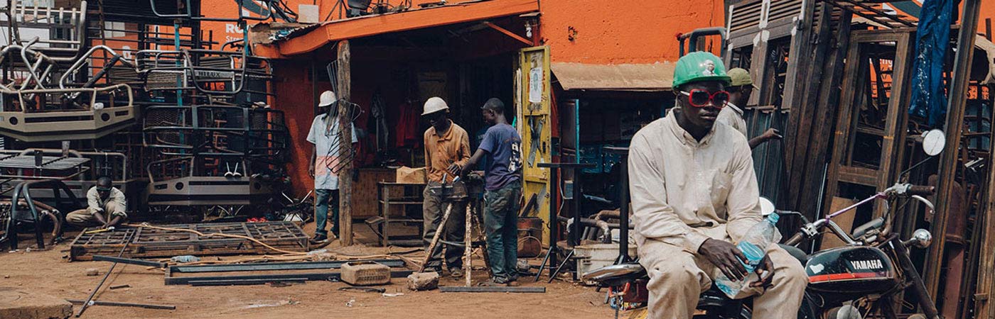 Mechanics in Kampala, Uganda